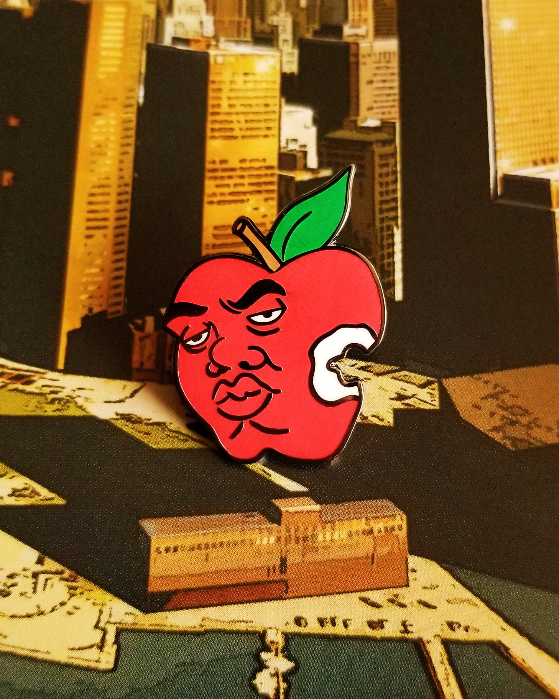 BIG Apple by Bernard Rollins Pin
