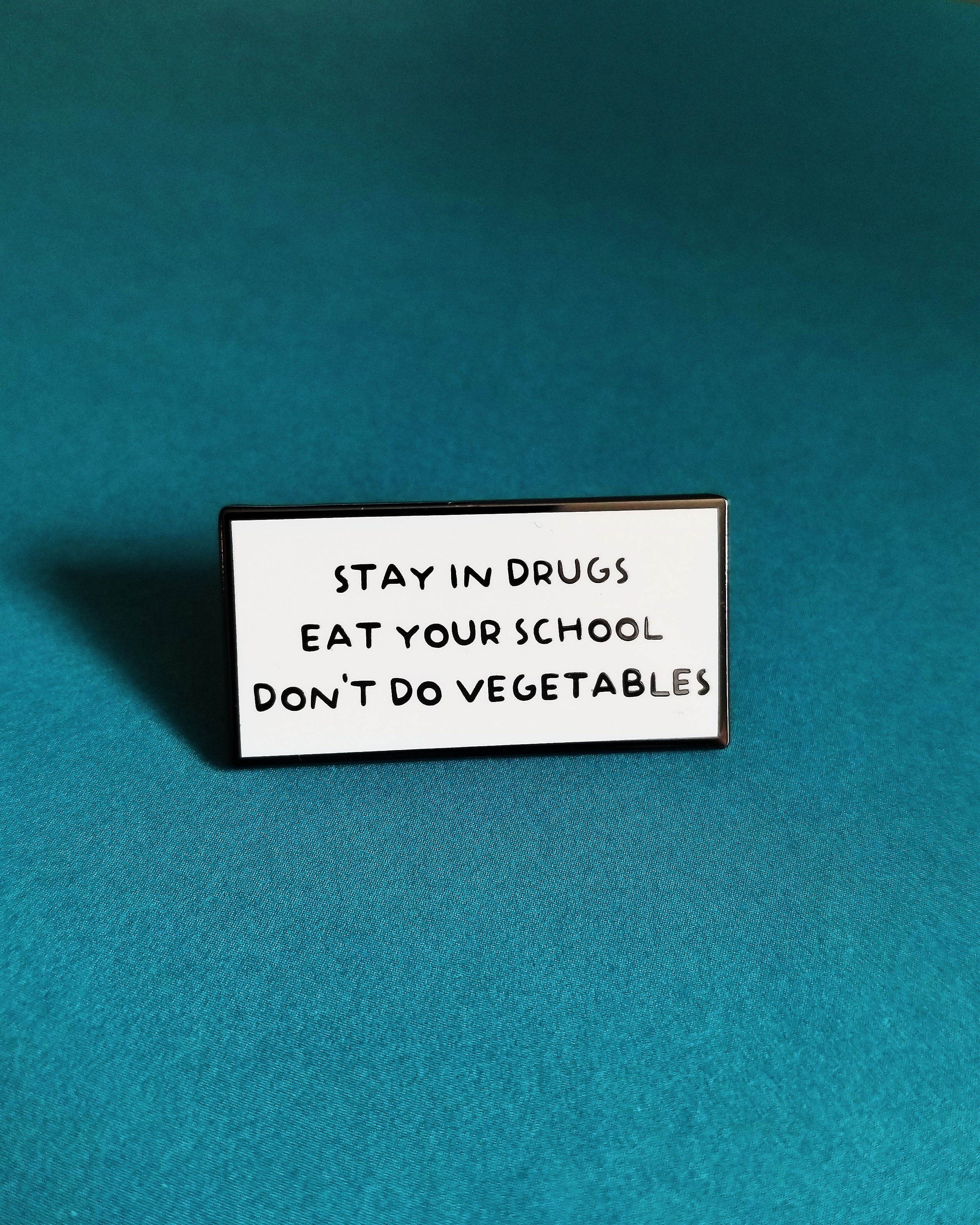 Eat Your School Pin