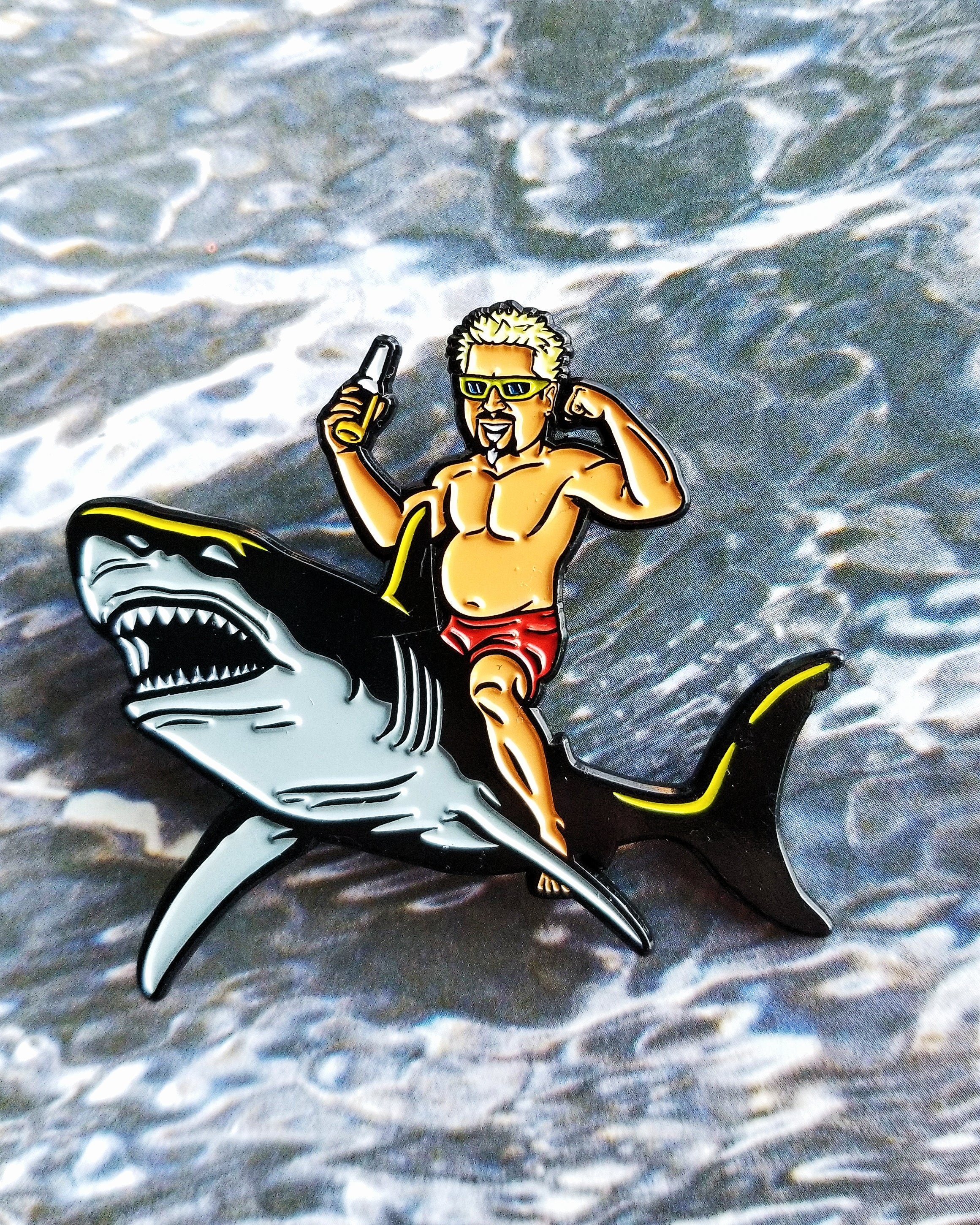 Flavor Shark by Ben Douglass Pin