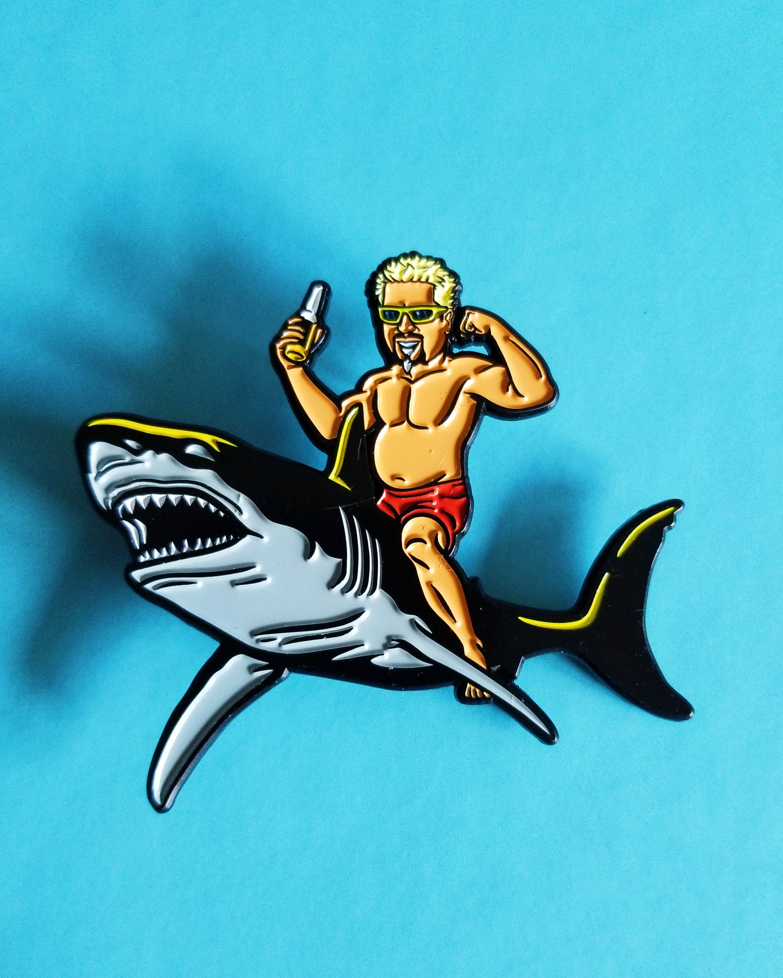 Flavor Shark by Ben Douglass Pin