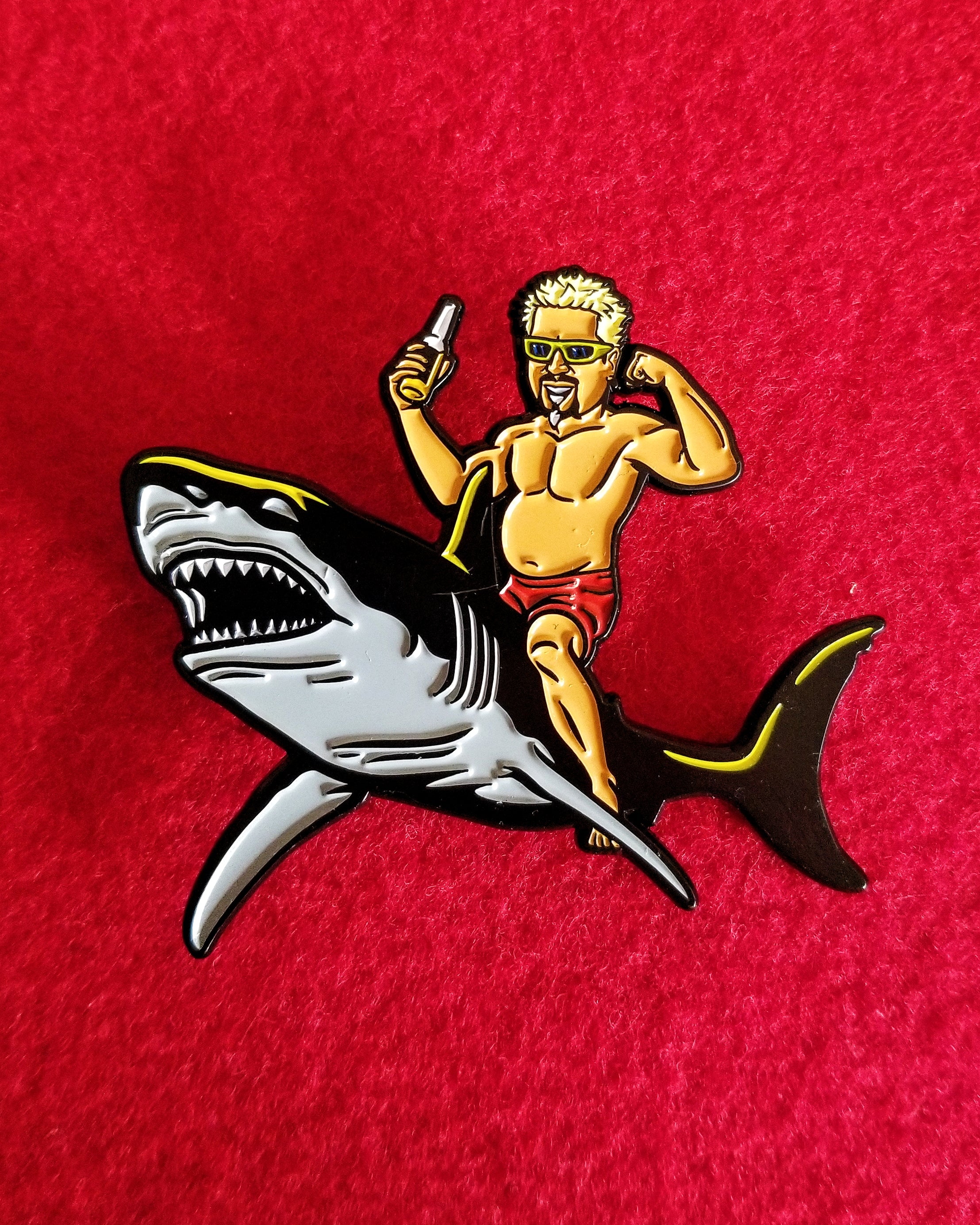 Flavor Shark by Ben Douglass Pin