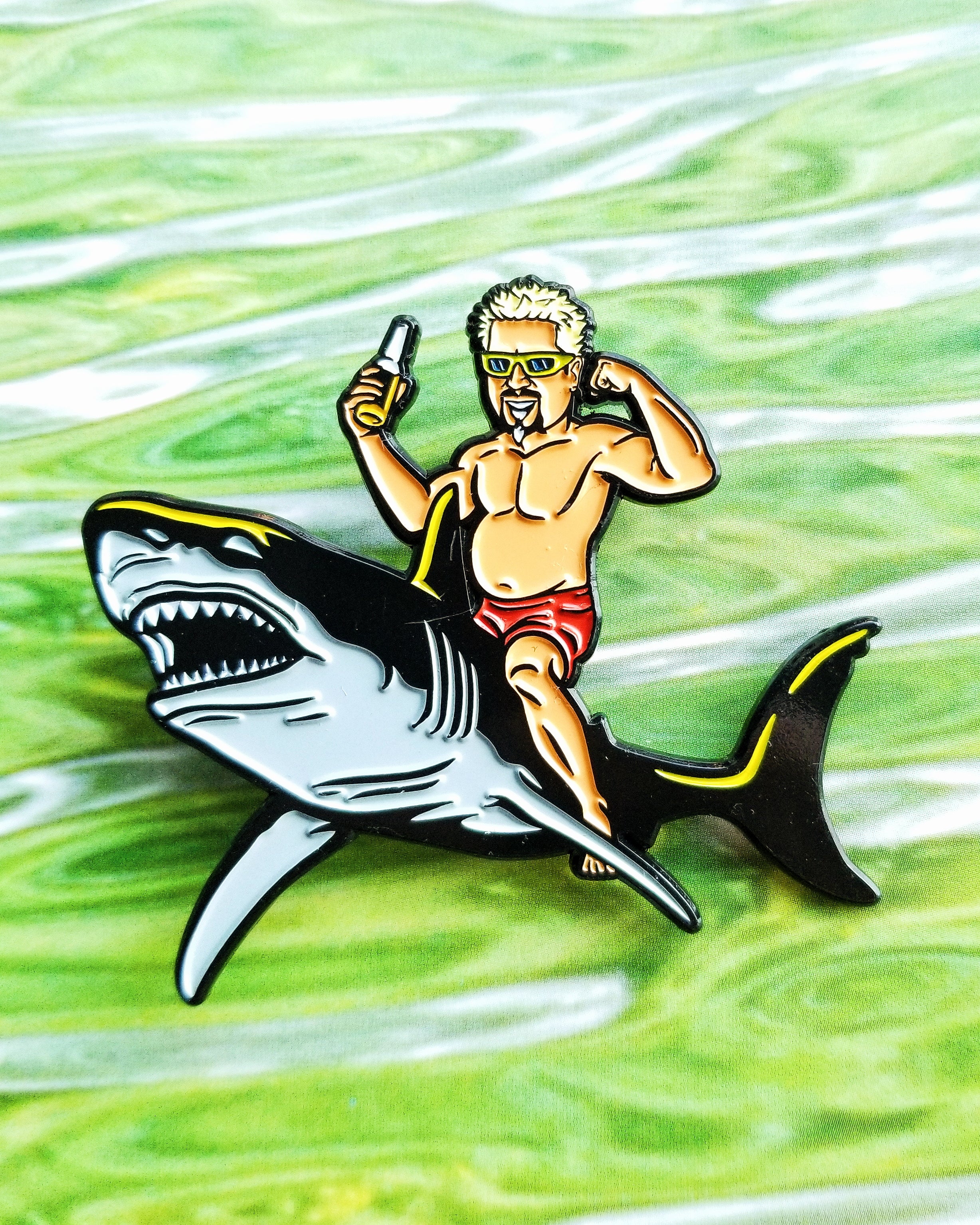 Flavor Shark by Ben Douglass Pin
