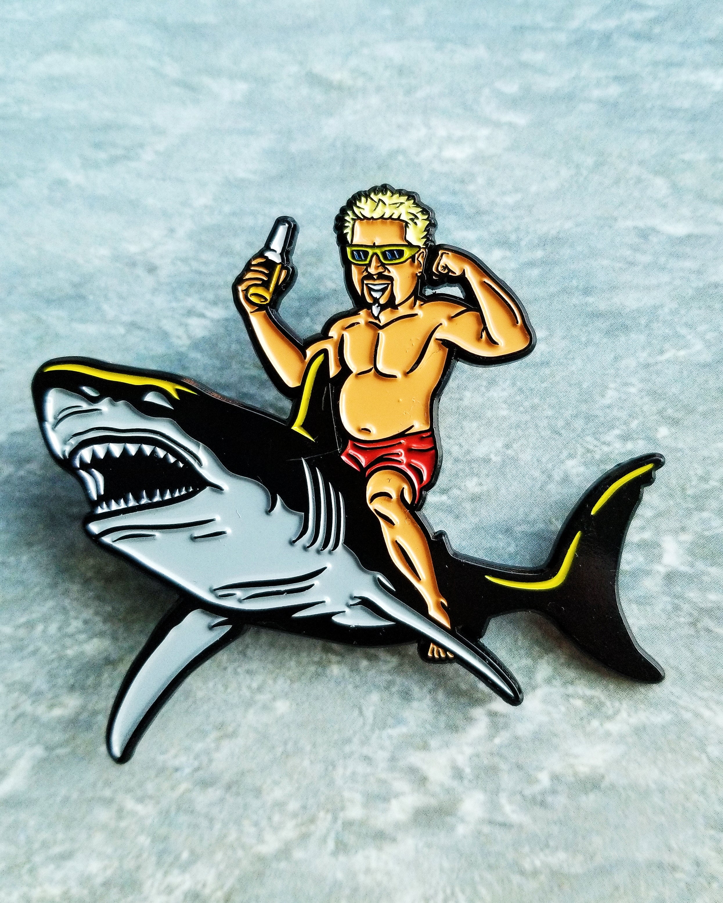 Flavor Shark by Ben Douglass Pin
