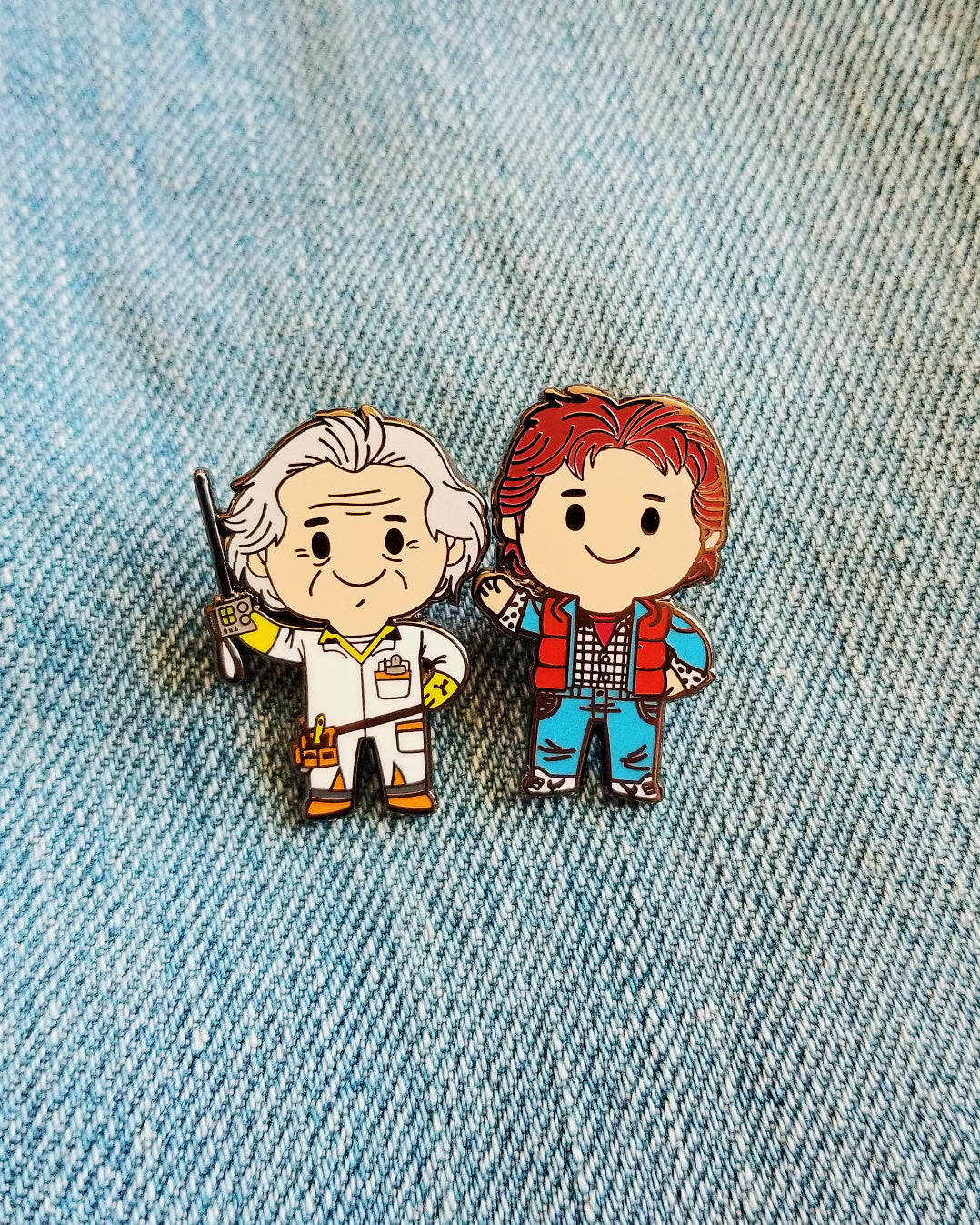 Hill Valley Travelers by Matt Kaufenberg Pin Set