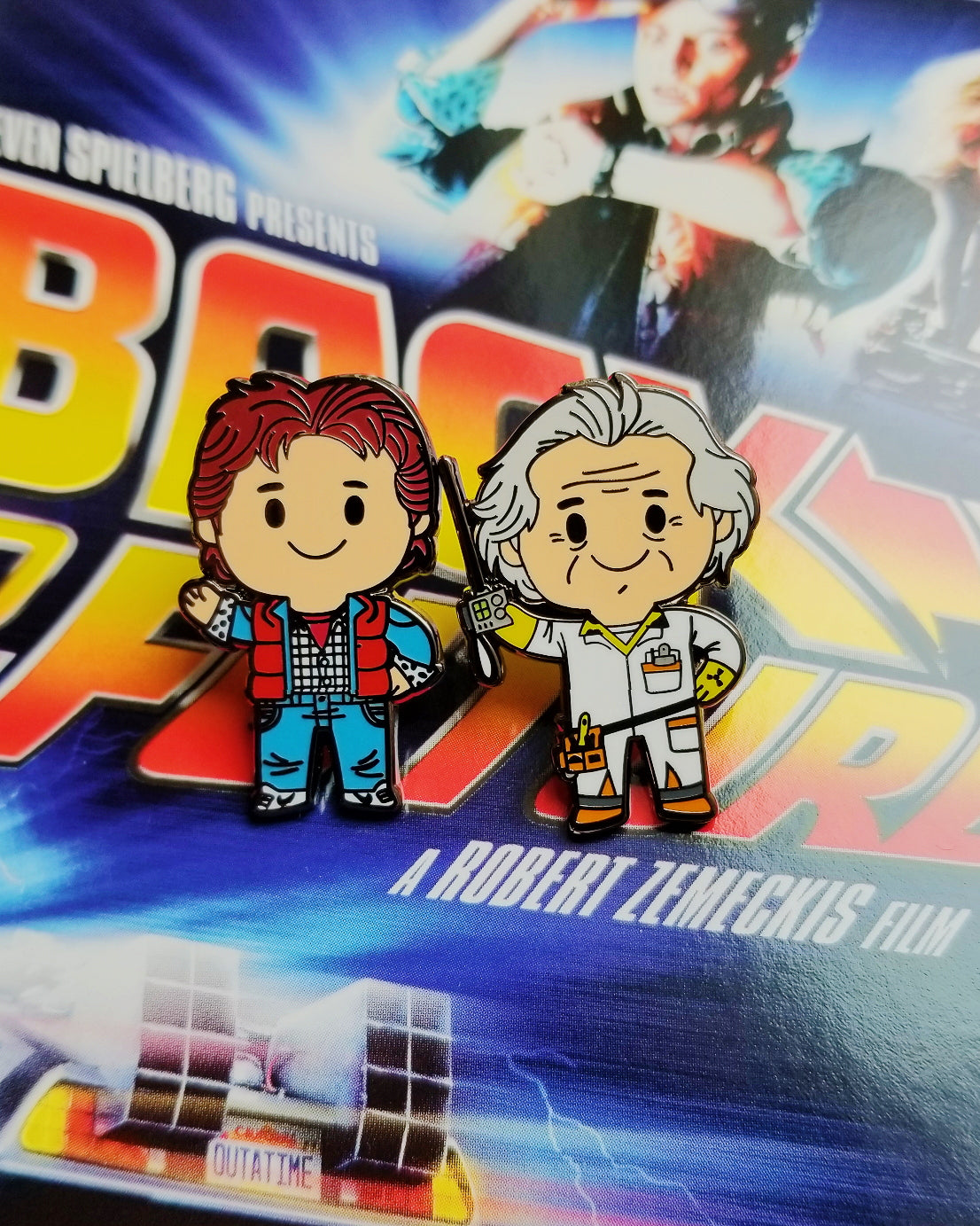 Hill Valley Travelers by Matt Kaufenberg Pin Set
