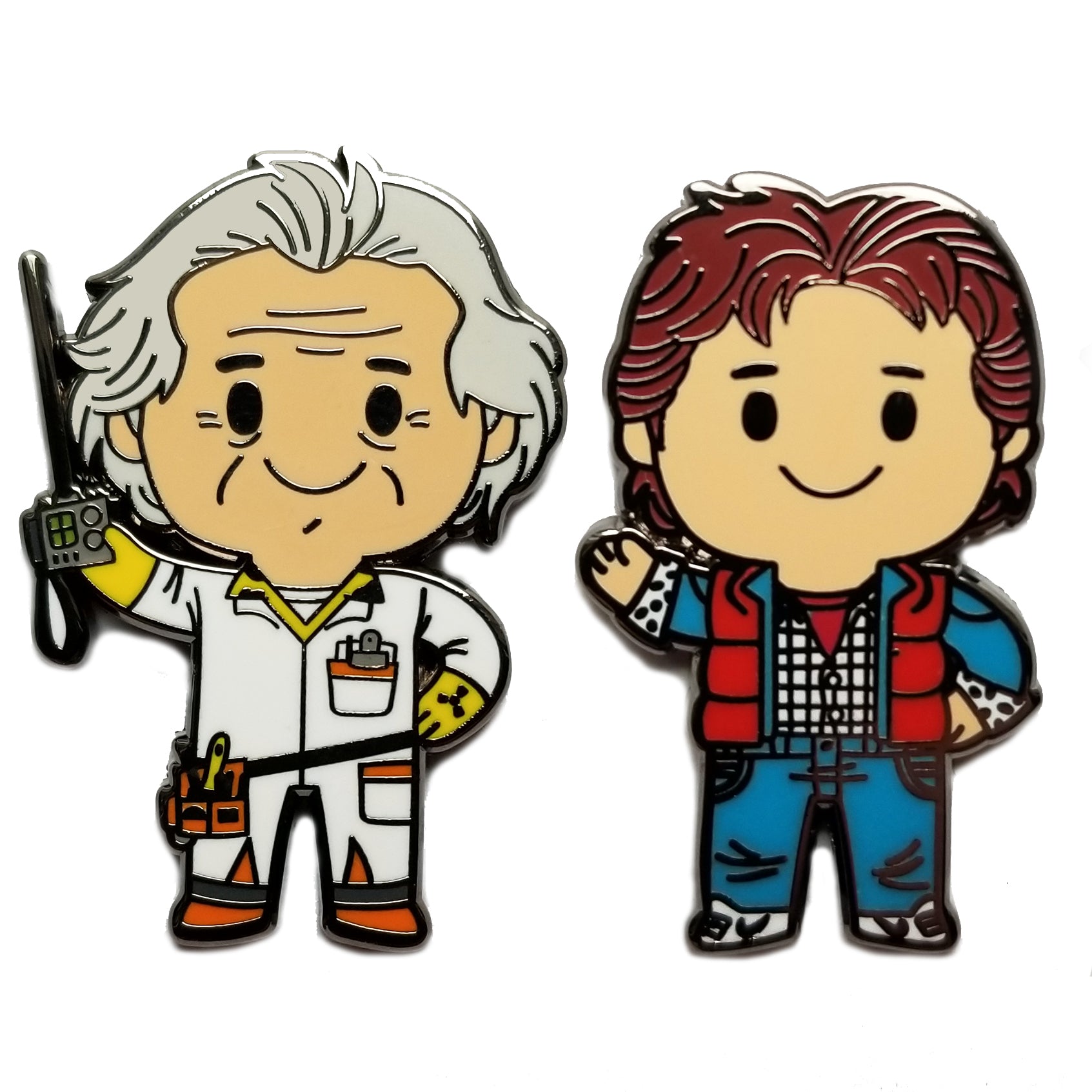 Hill Valley Travelers by Matt Kaufenberg Pin Set