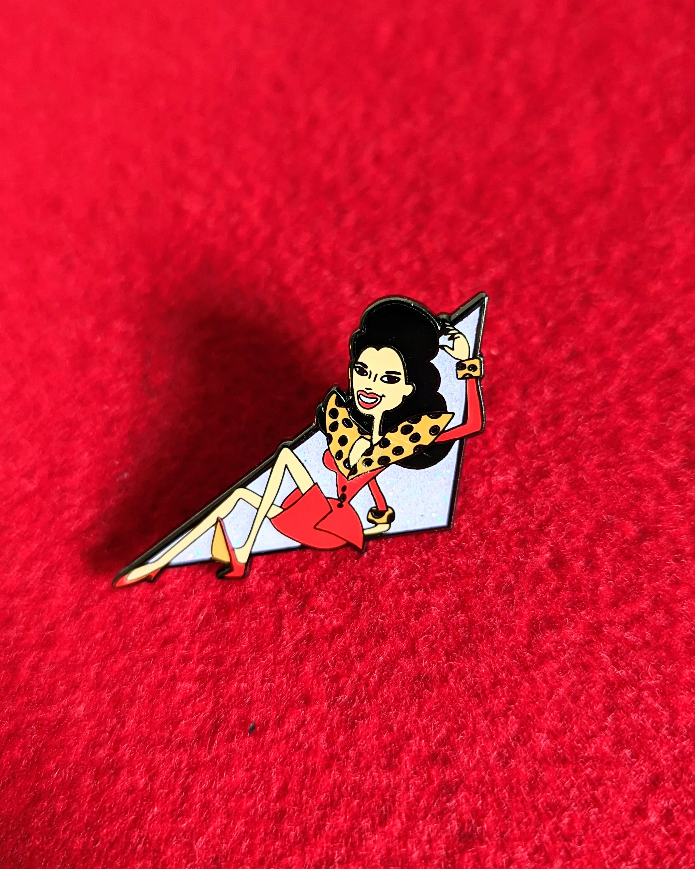 The Flashy Girl From Flushing Pin